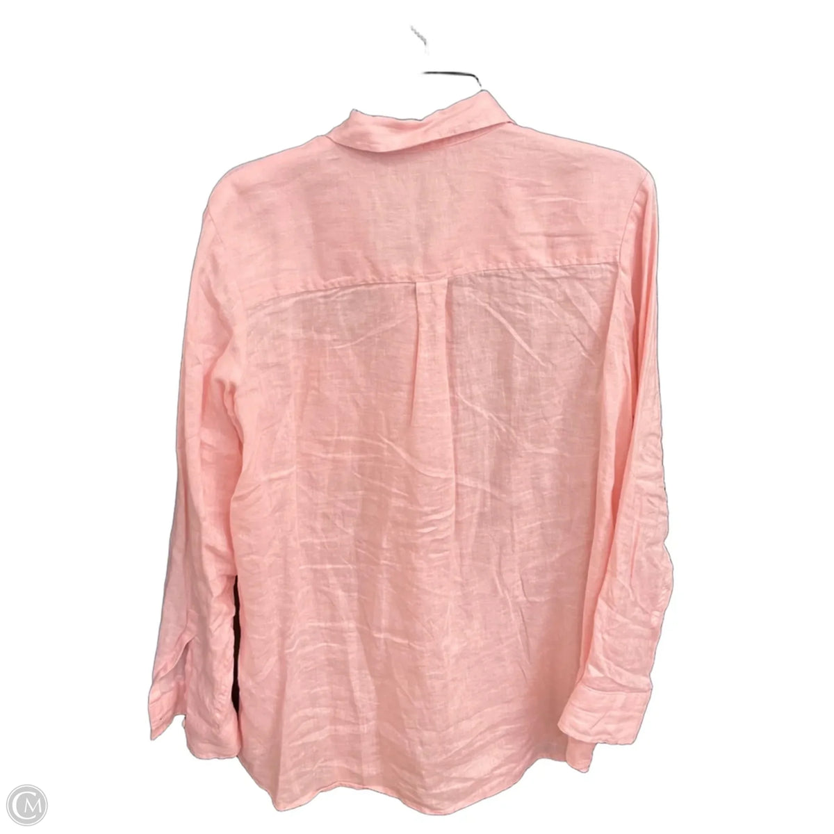 Blouse Long Sleeve By Gap In Pink, Size: M