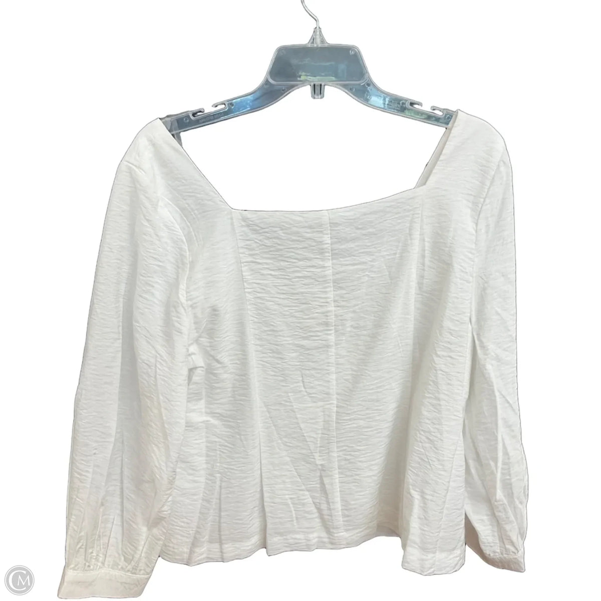 Top Long Sleeve By A New Day In White, Size: L