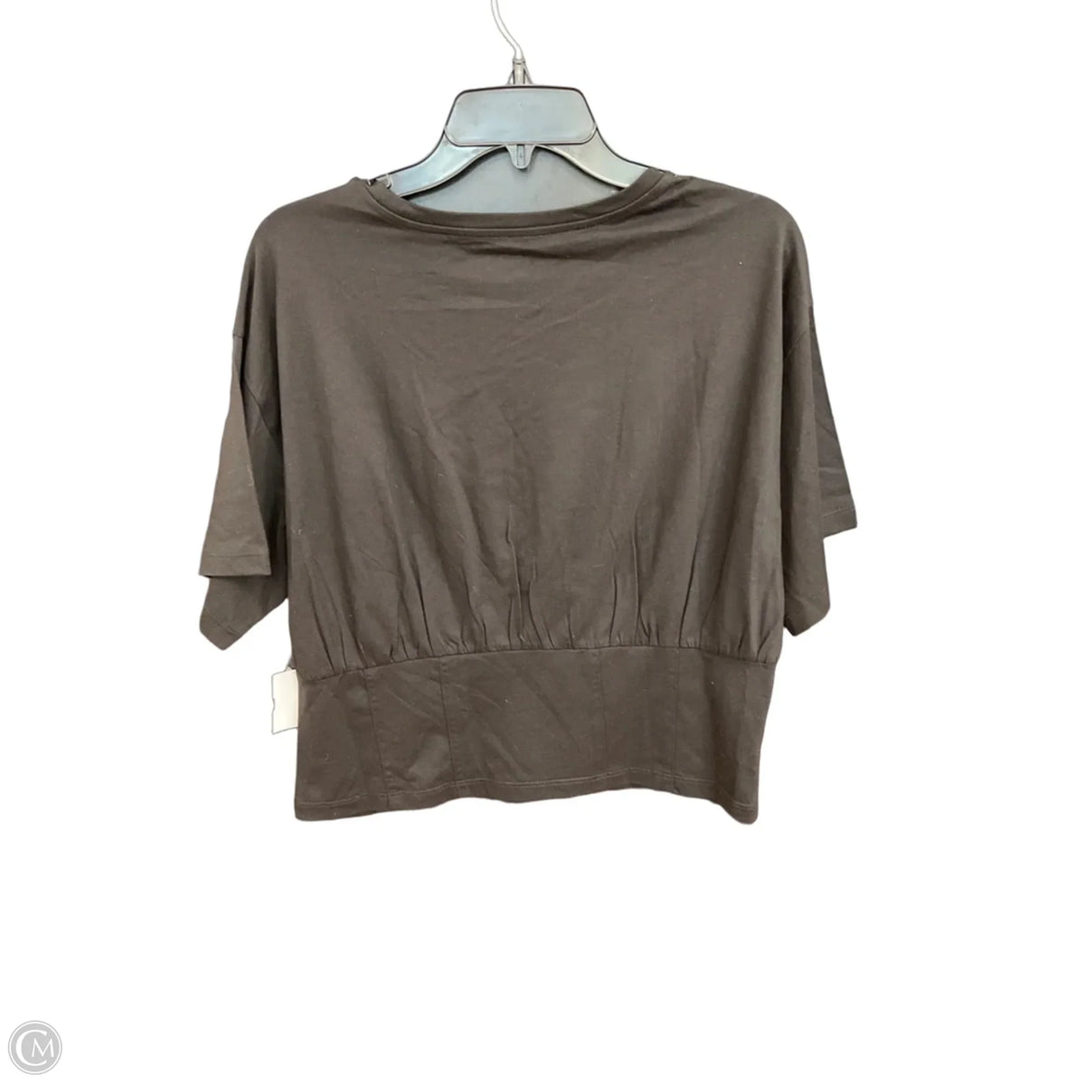 Top Short Sleeve By Loft In Black, Size: L