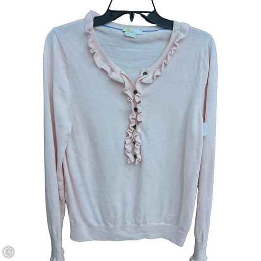 Top Long Sleeve By Boden In Pink, Size: M