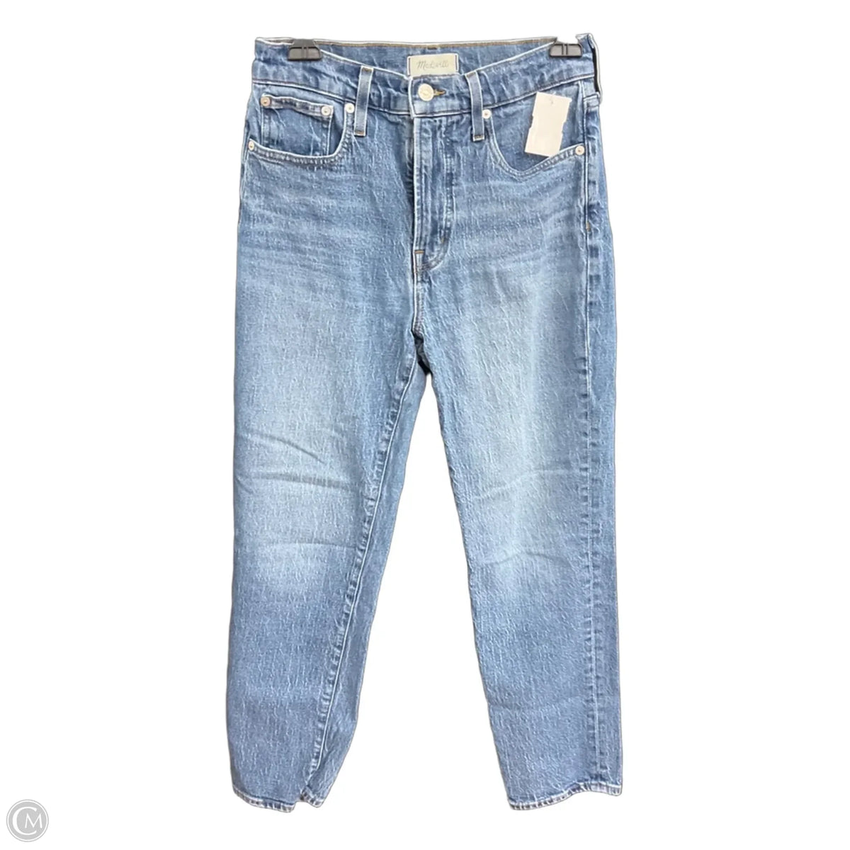 Jeans Straight By Madewell In Blue Denim, Size: 4