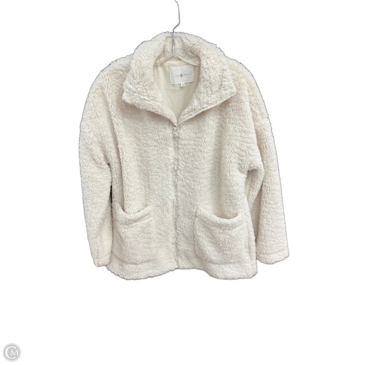 Coat Faux Fur & Sherpa By Lou And Grey In Cream, Size: M