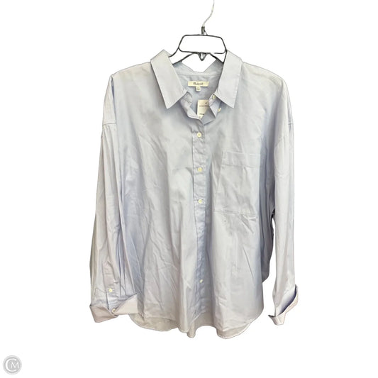 Blouse Long Sleeve By Madewell In Blue, Size: Xxl