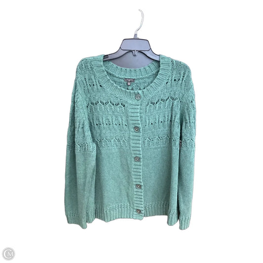 Cardigan By Talbots In Green, Size: 2x