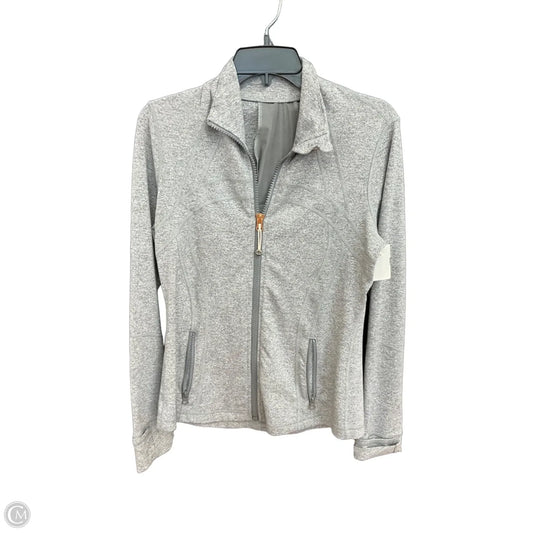 Athletic Jacket By Lululemon In Grey, Size: M