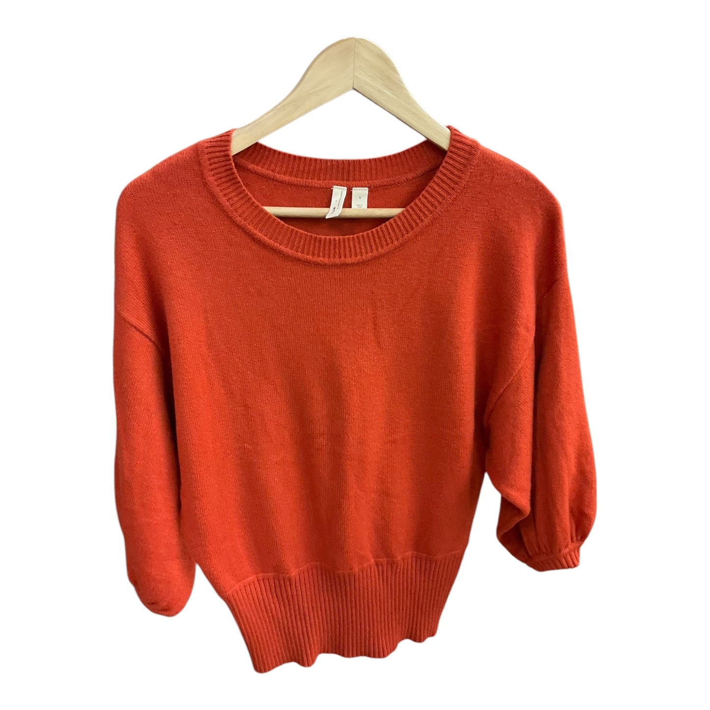 Sweater Short Sleeve By Moth In Orange, Size: S