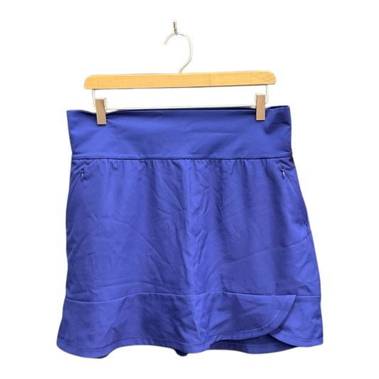 Athletic Skort By Adidas In Blue, Size: M