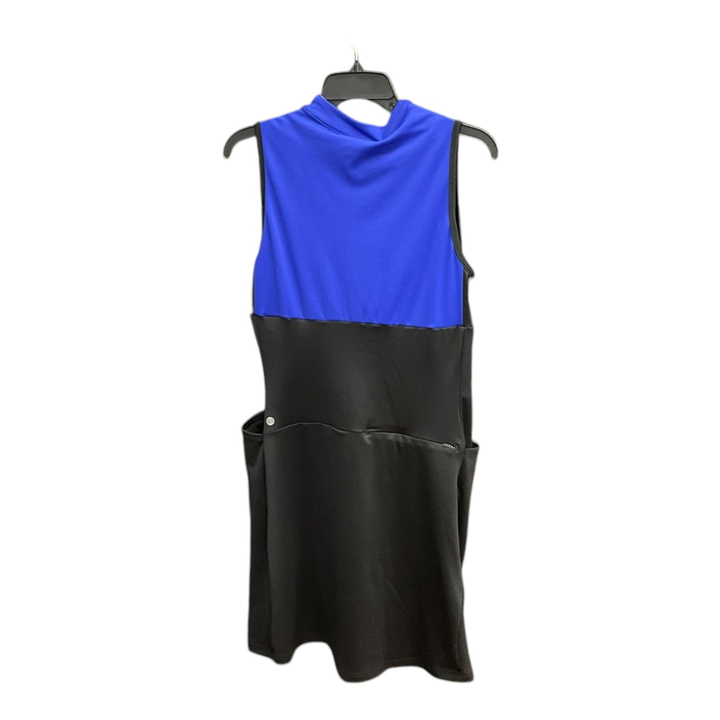 Athletic Dress By Adidas In Black & Blue, Size: M