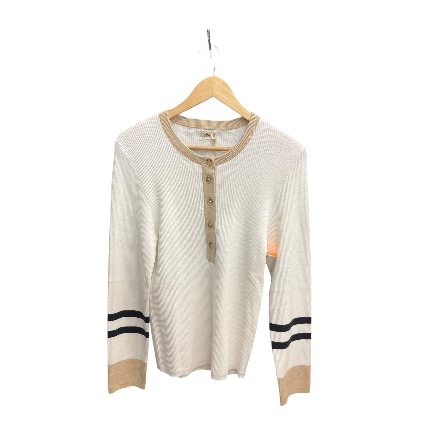 Sweater By Faherty In White, Size: Xl