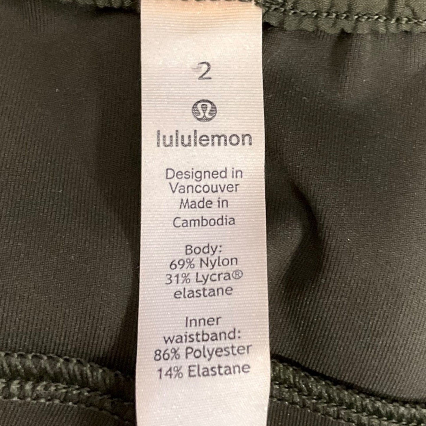 Athletic Pants By Lululemon In Green, Size: 2