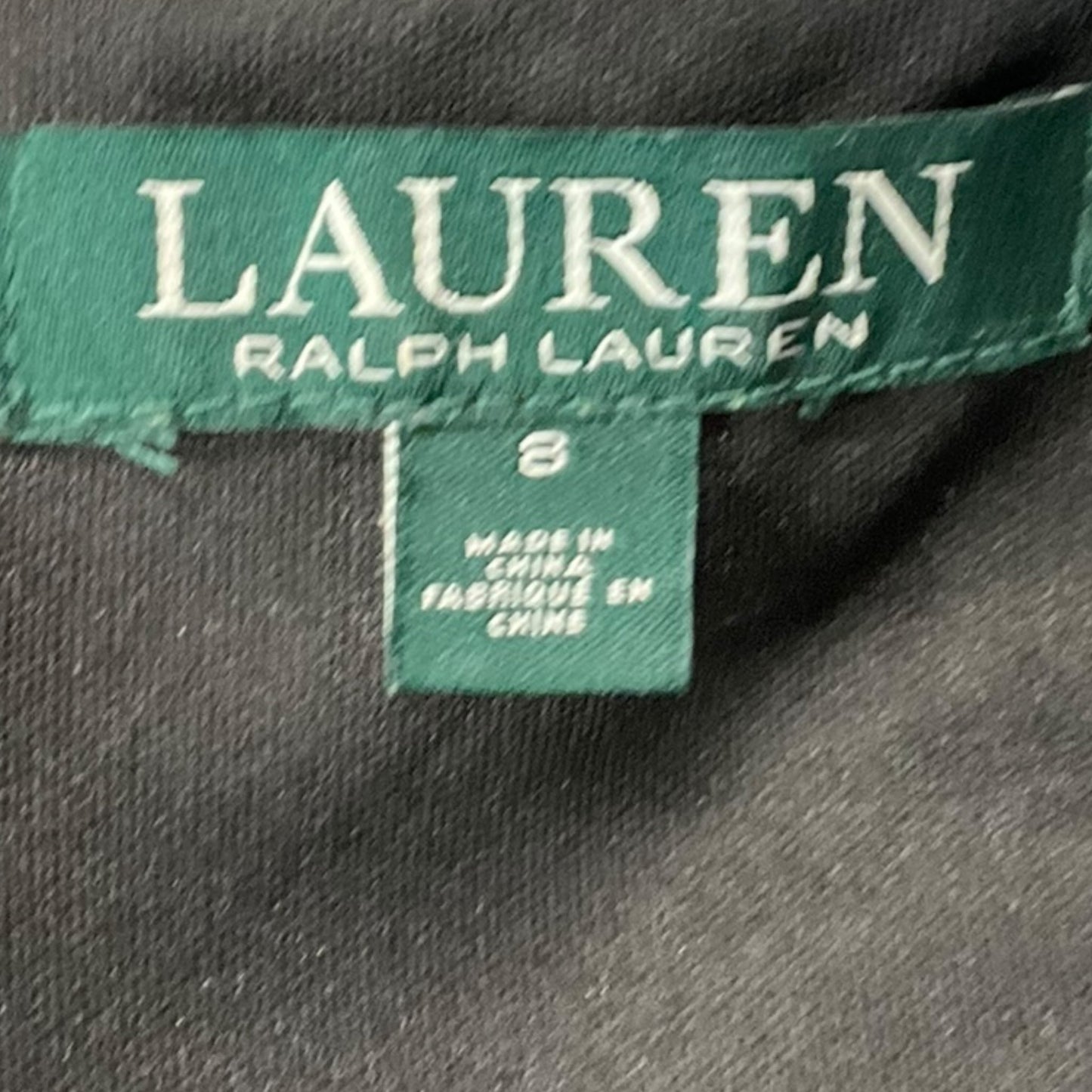 Dress Work By Lauren By Ralph Lauren In Black & White, Size: M