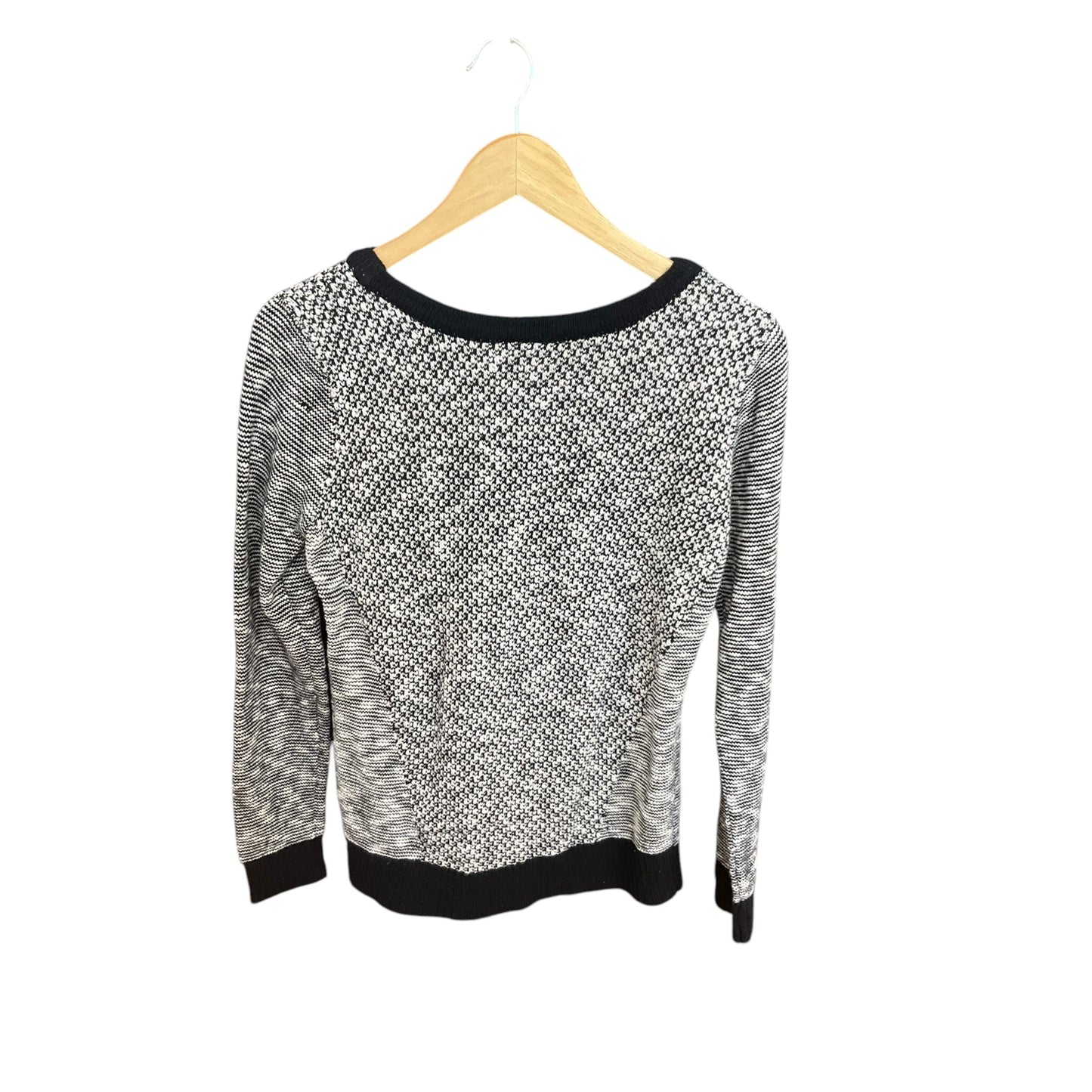 Sweater By Agb In Black & White, Size: Xl