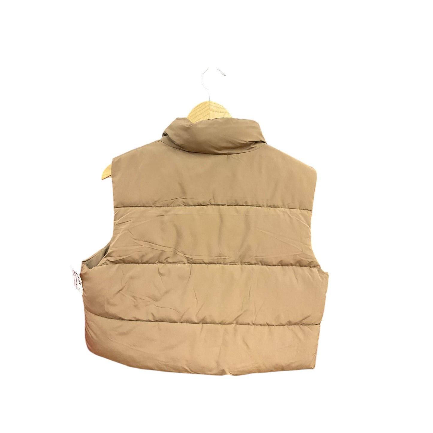 Vest Puffer & Quilted By Love Tree In Brown, Size: M