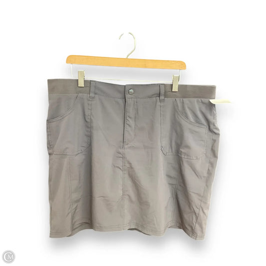 Athletic Skort By Lee In Grey, Size: 1x