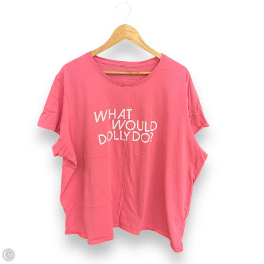 Top Short Sleeve Basic By Draper James In Pink, Size: 3x