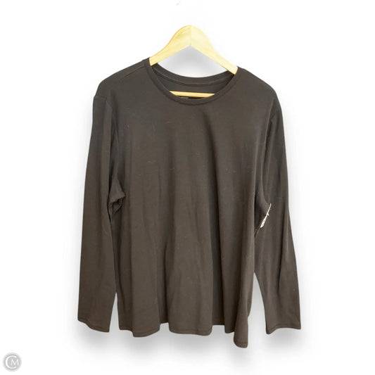 Top Long Sleeve Basic By Lane Bryant In Black, Size: 1x