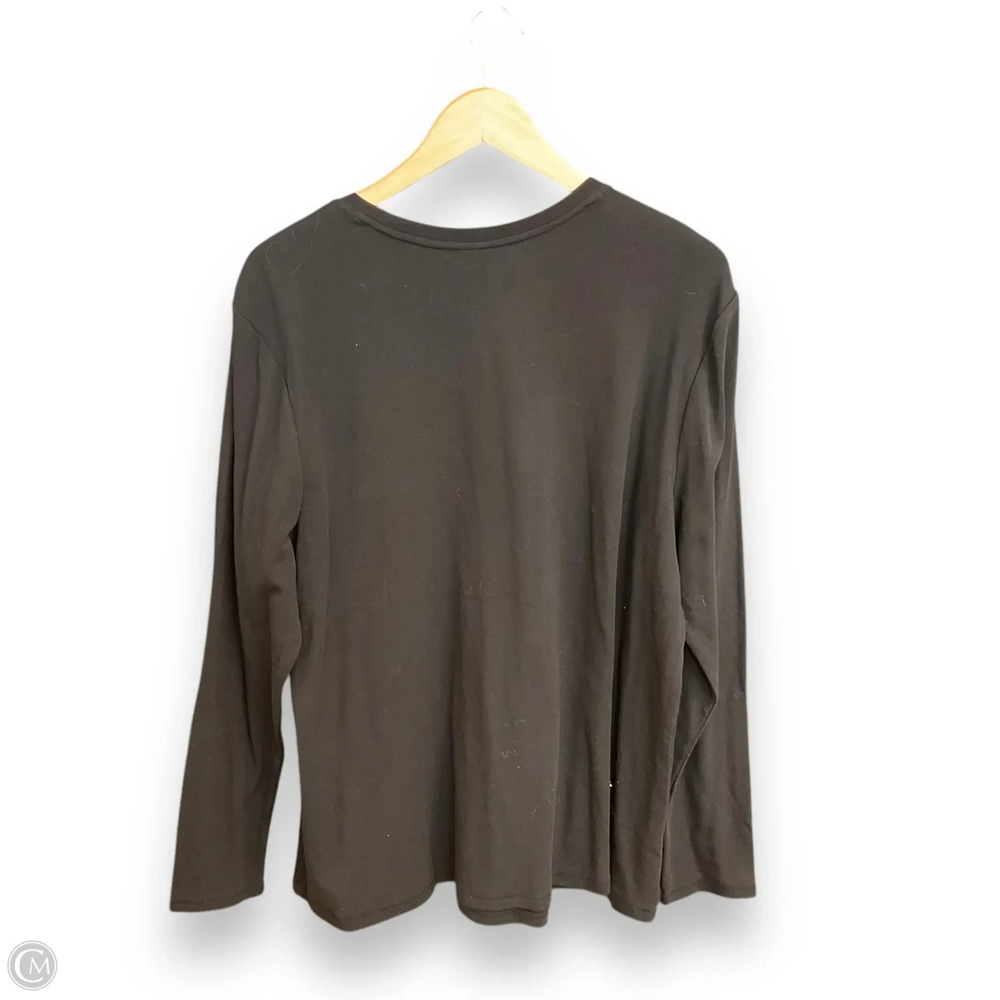 Top Long Sleeve Basic By Lane Bryant In Black, Size: 1x