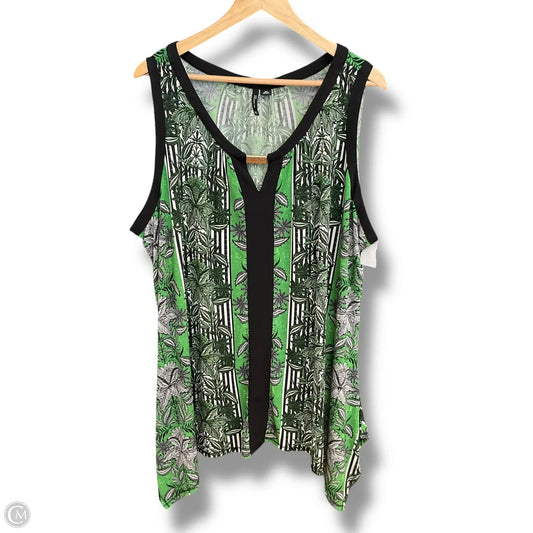 Top Sleeveless By New Directions In Green, Size: 3x