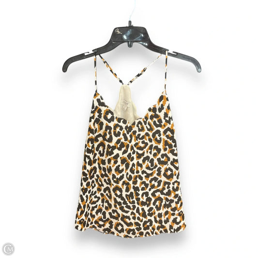 Top Sleeveless By J. Crew In Animal Print, Size: Xs