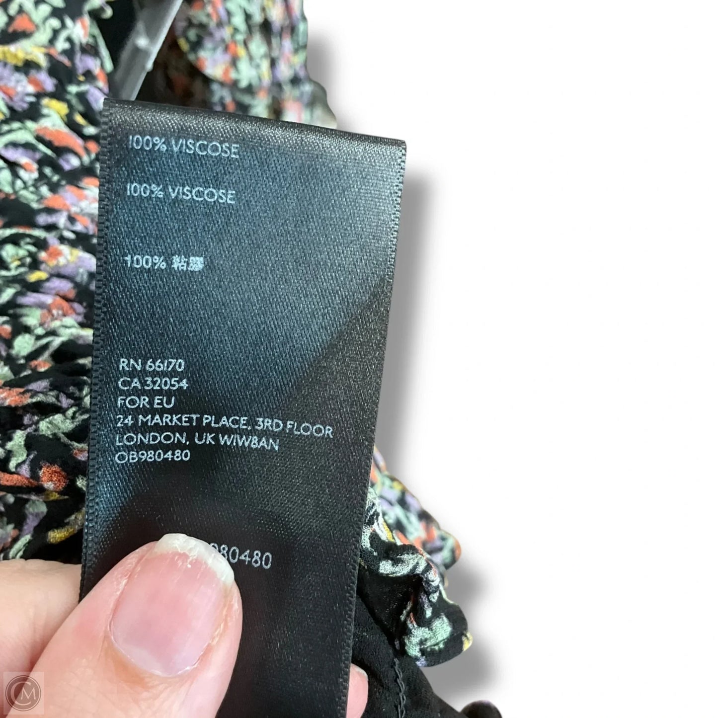 Top Long Sleeve By Anthropologie In Floral Print, Size: S