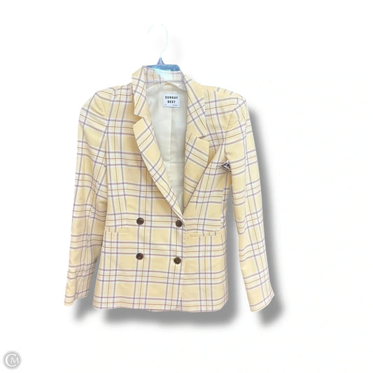 Blazer By Sunday Best In Yellow, Size: Xxs