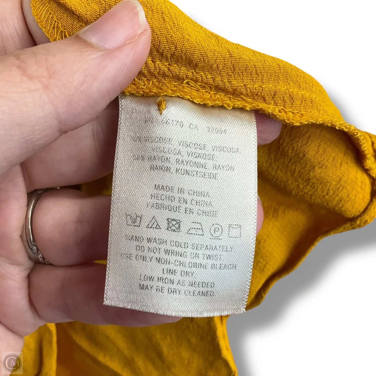 Top Long Sleeve By Maeve In Yellow, Size: S