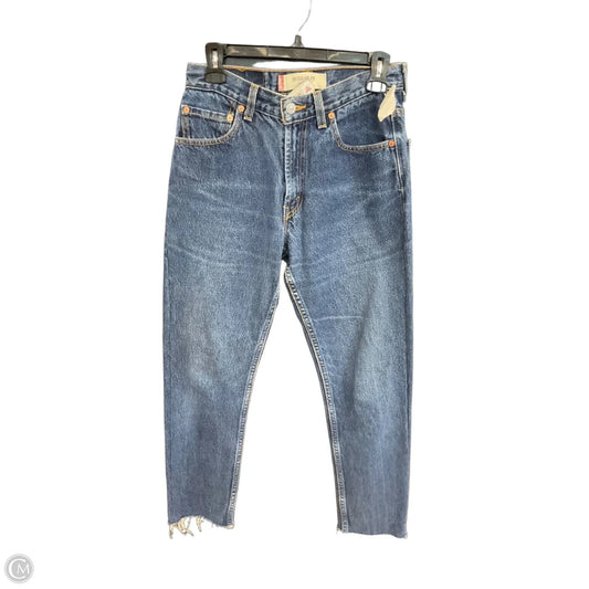 Jeans Straight By Levis In Blue Denim, Size: 8