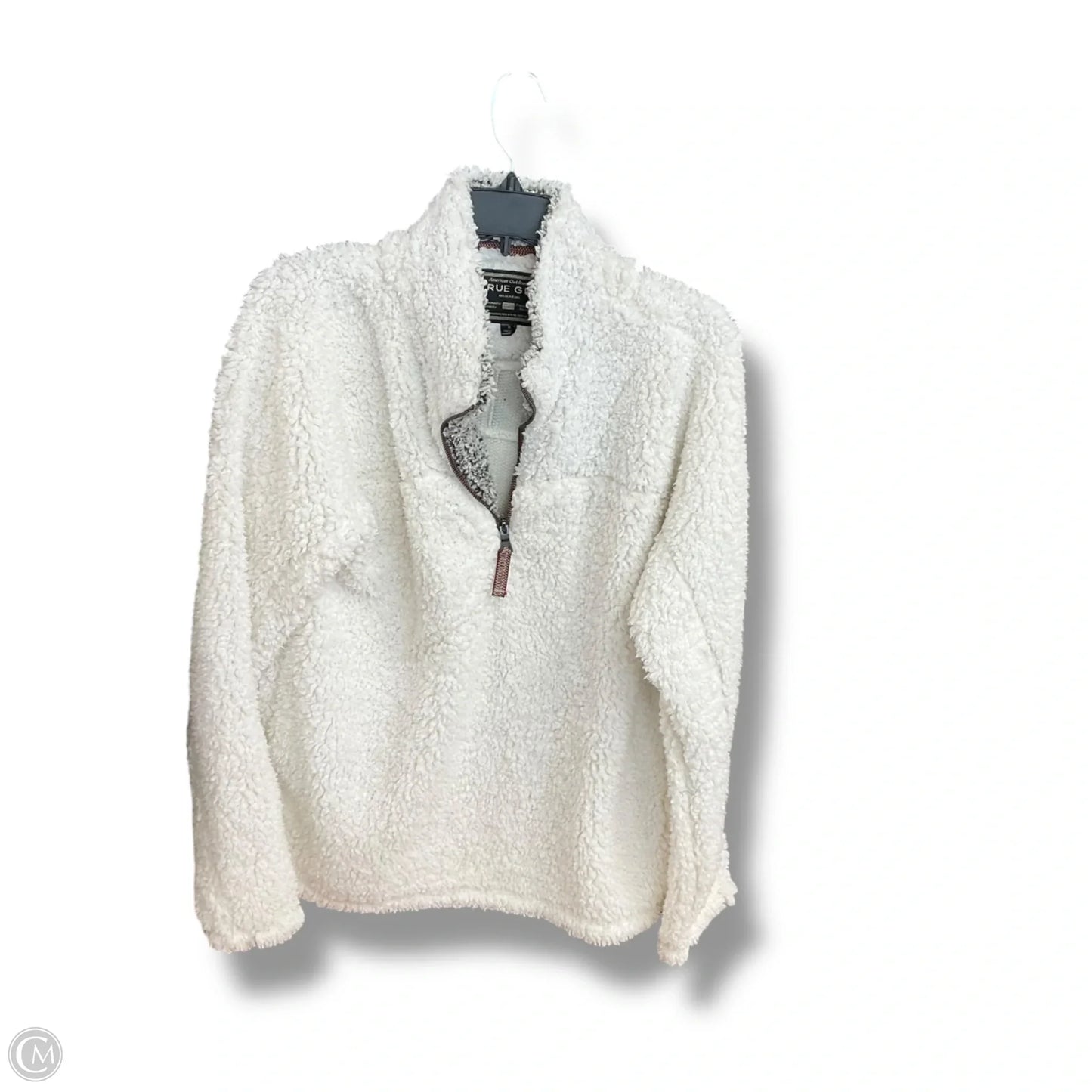 Jacket Faux Fur & Sherpa By True Grit In White, Size: M