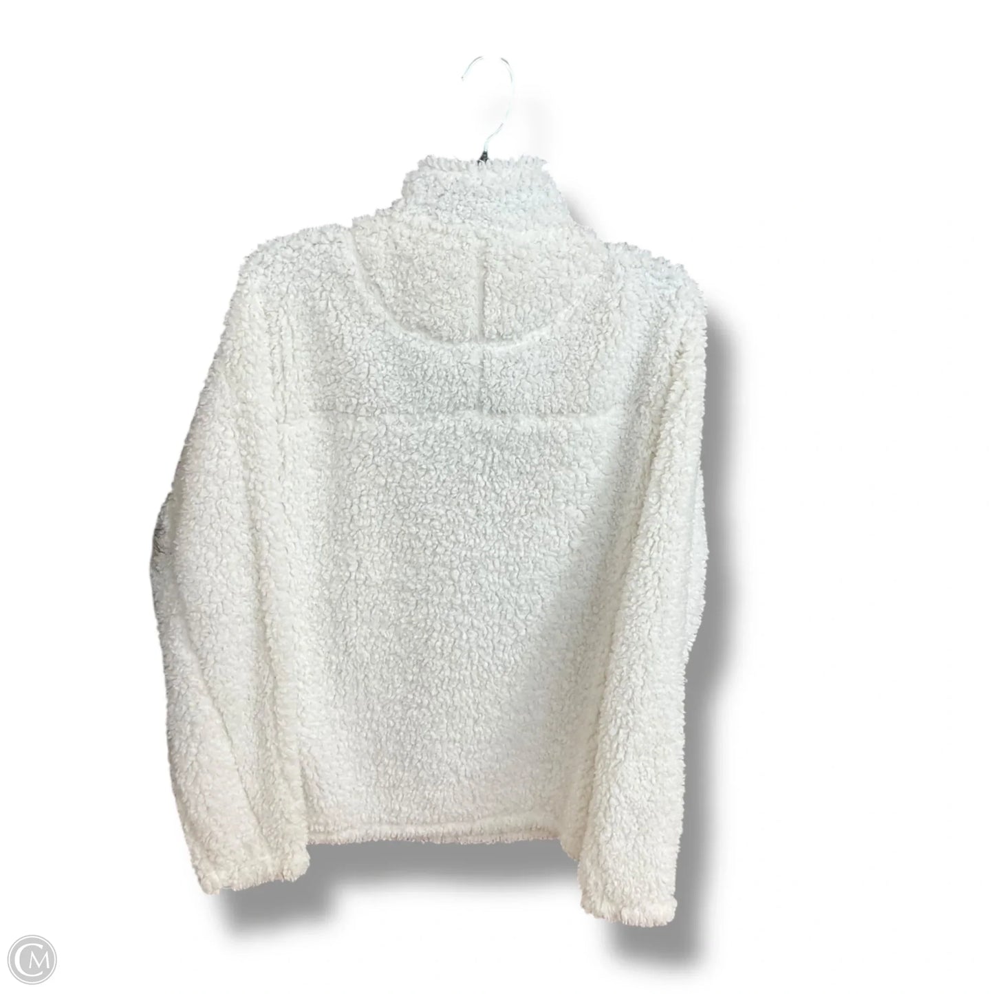 Jacket Faux Fur & Sherpa By True Grit In White, Size: M