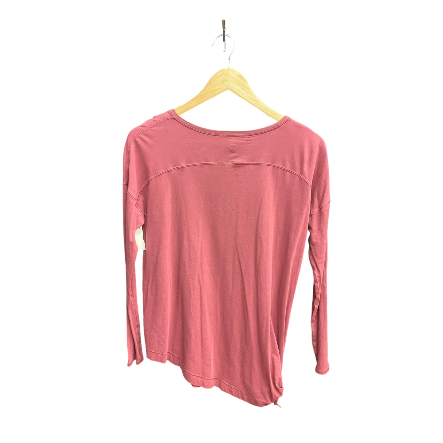 Athletic Top Long Sleeve Collar By Lululemon In Pink, Size: S