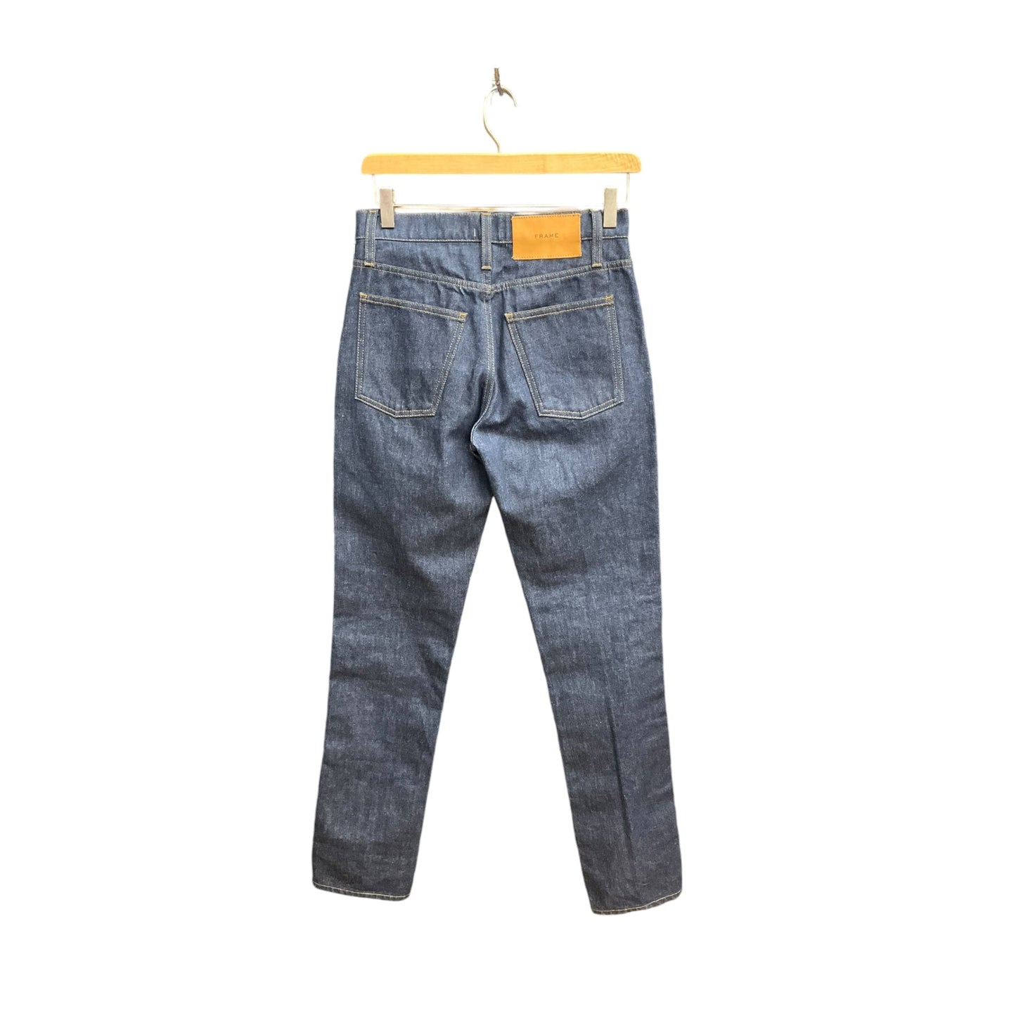 Jeans Straight By Frame In Blue Denim, Size: 0