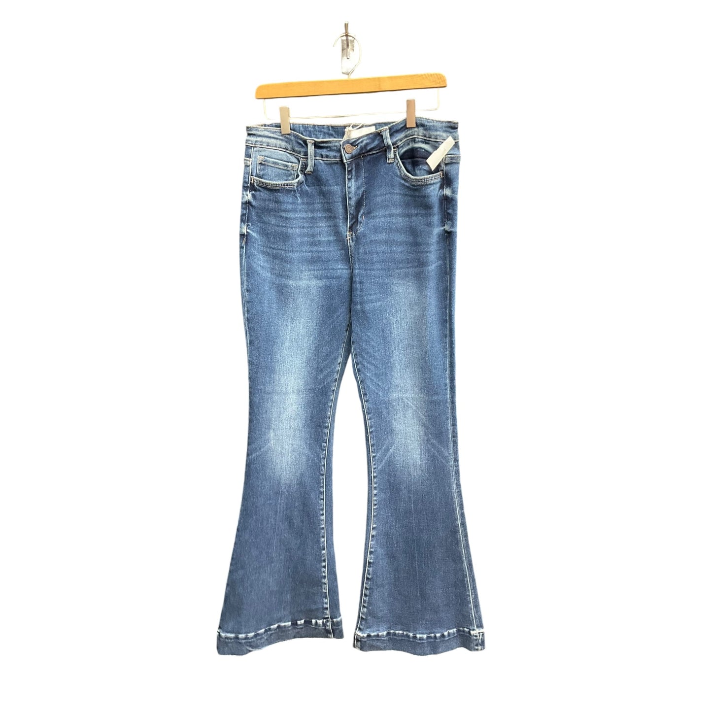 Jeans Boot Cut By Vervet In Blue Denim, Size: 12