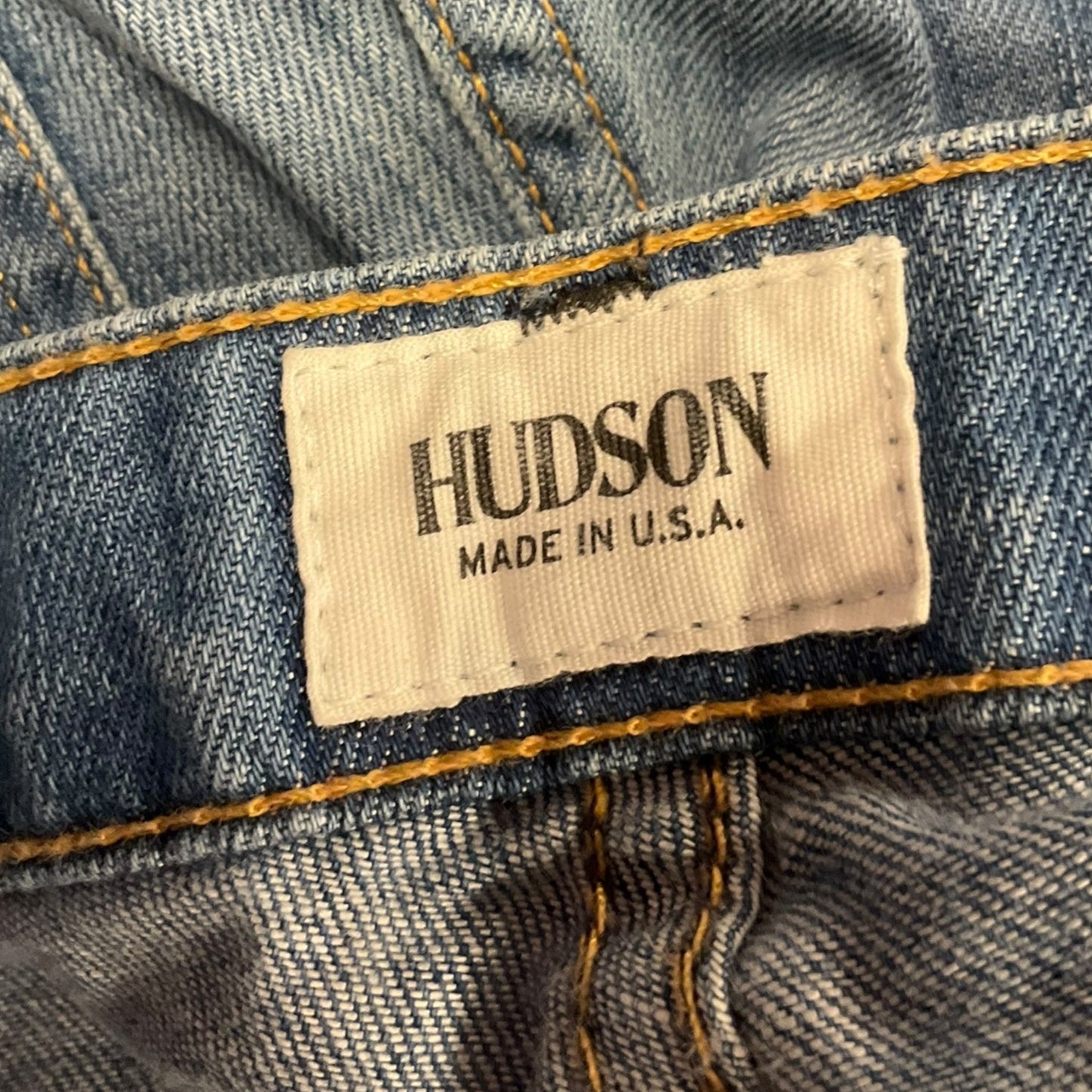 Jeans Boot Cut By Hudson In Blue Denim, Size: 8