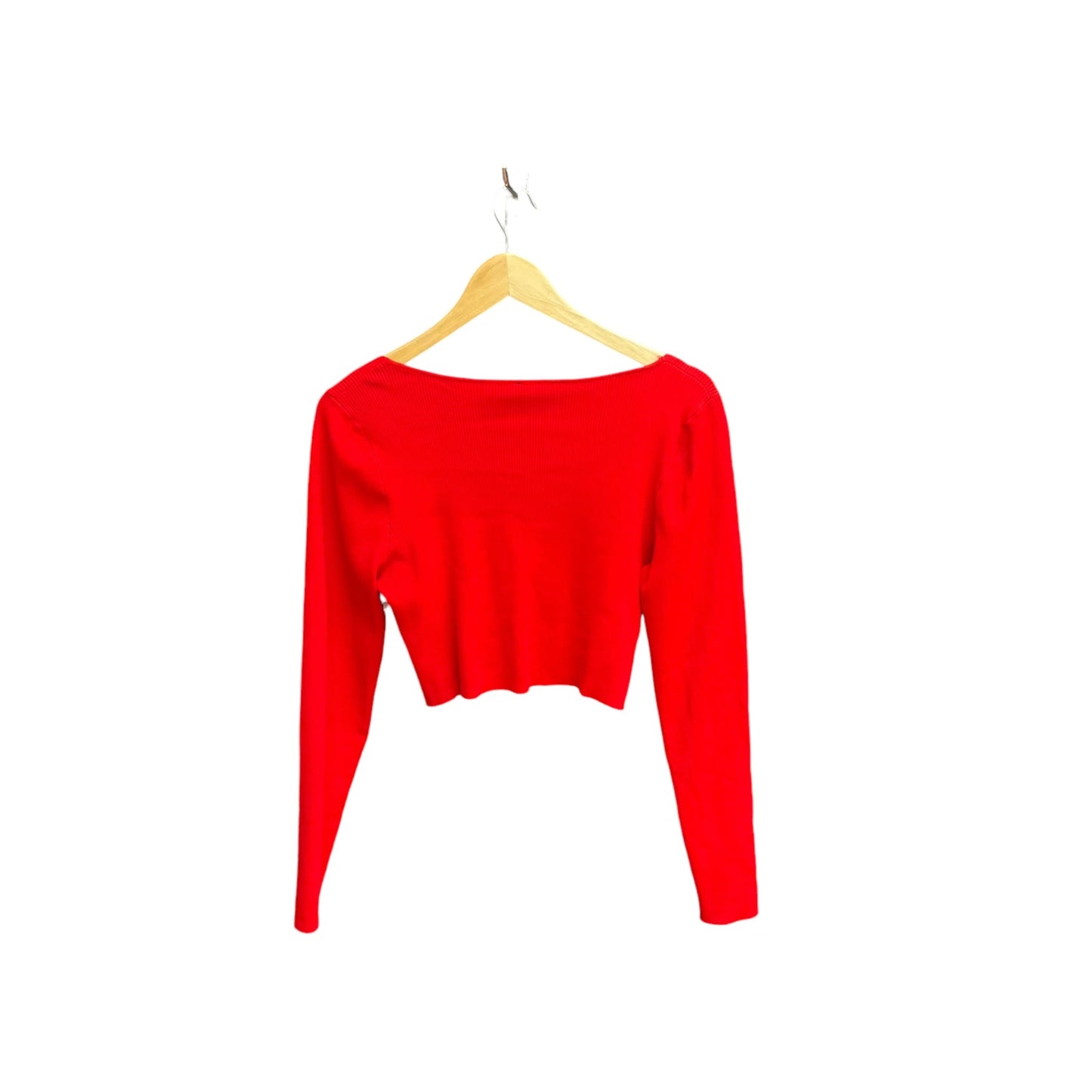 Top Long Sleeve By Express In Red, Size: Xl