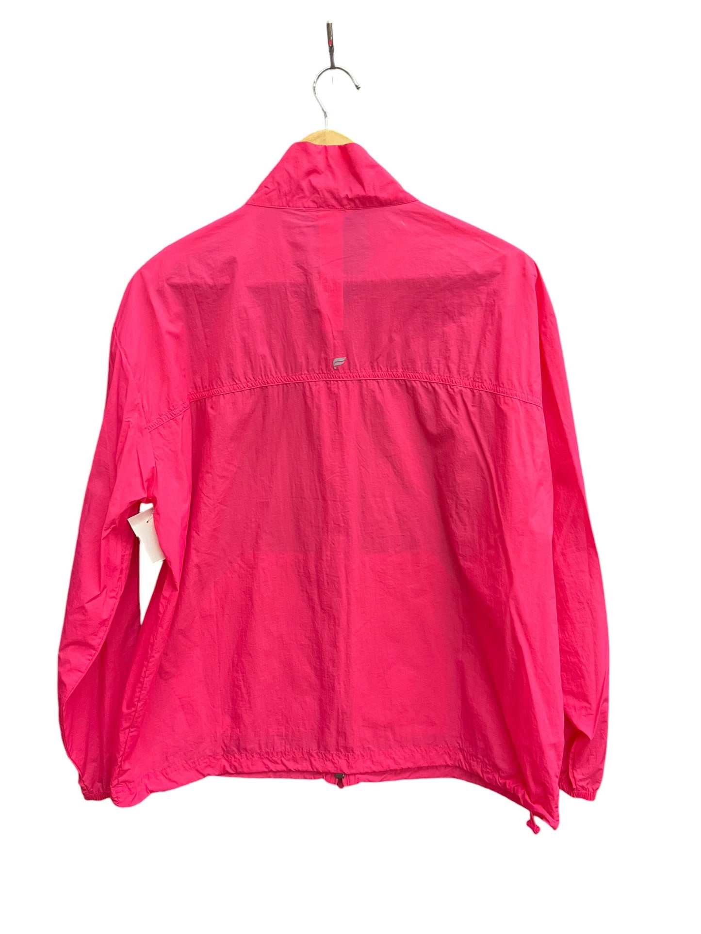 Athletic Jacket By Fabletics In Pink, Size: L