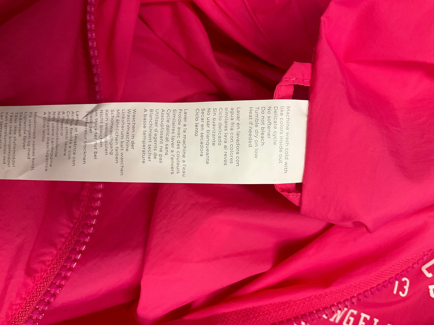 Athletic Jacket By Fabletics In Pink, Size: L