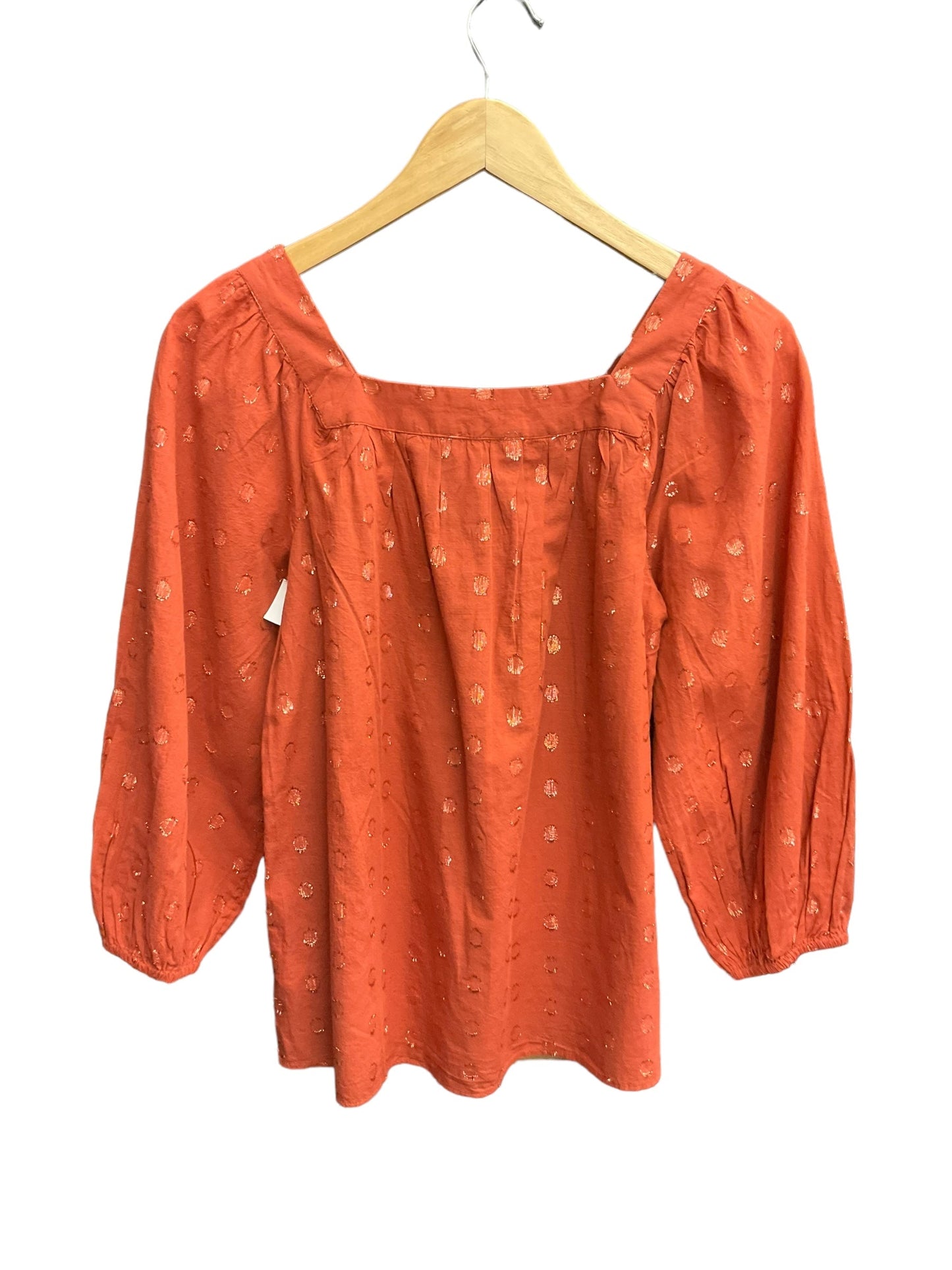 Brick Red Top 3/4 Sleeve Lc Lauren Conrad, Size Xs