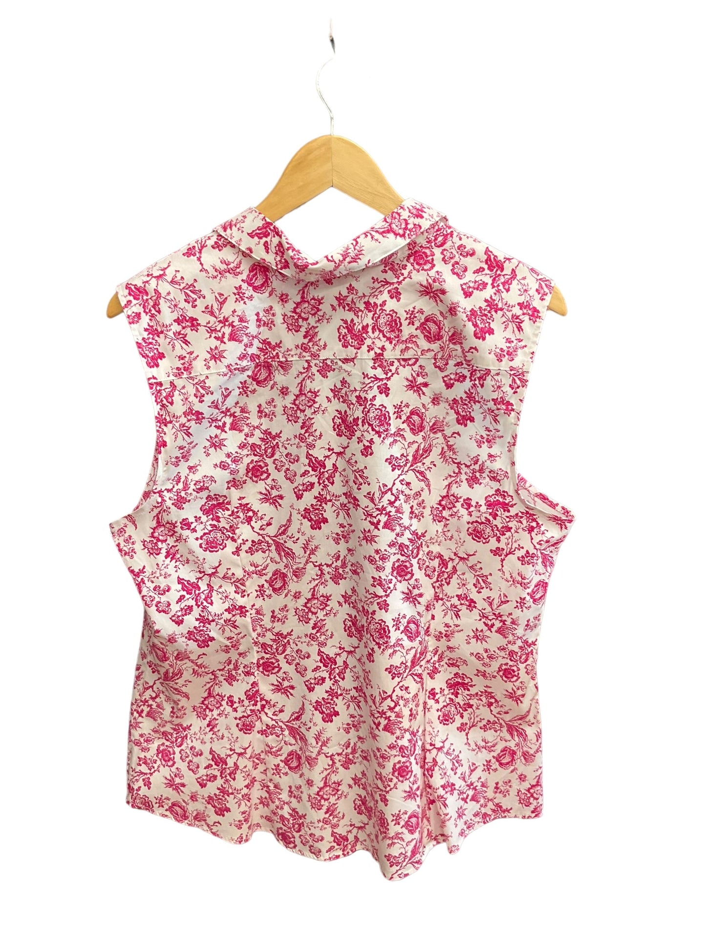 Floral Print Blouse Sleeveless Charter Club, Size 1x