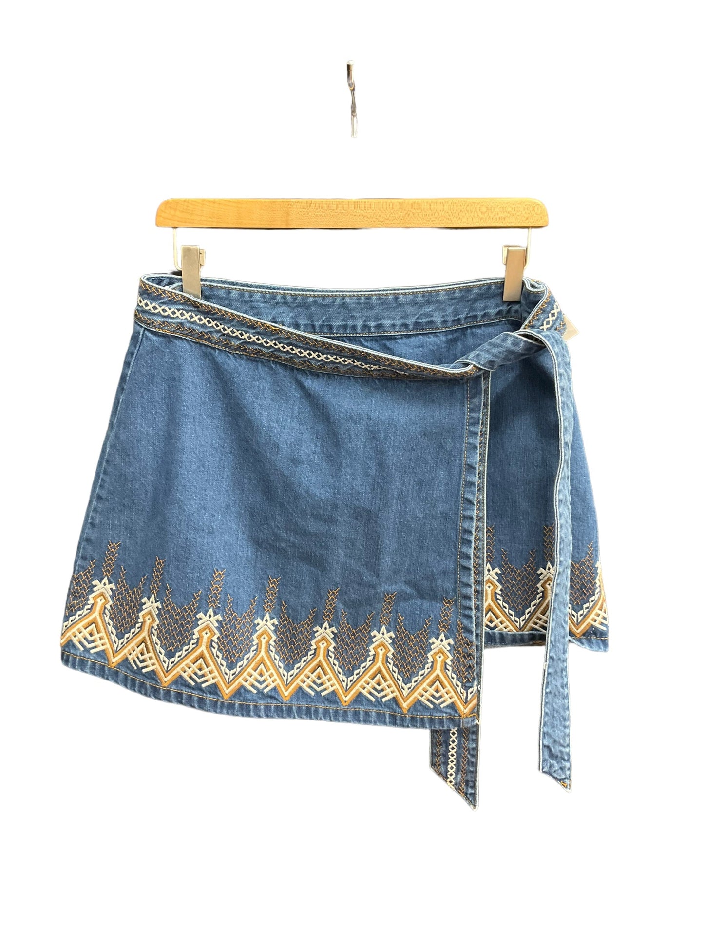 Blue Denim Skirt Mini & Short Free People, Size 8