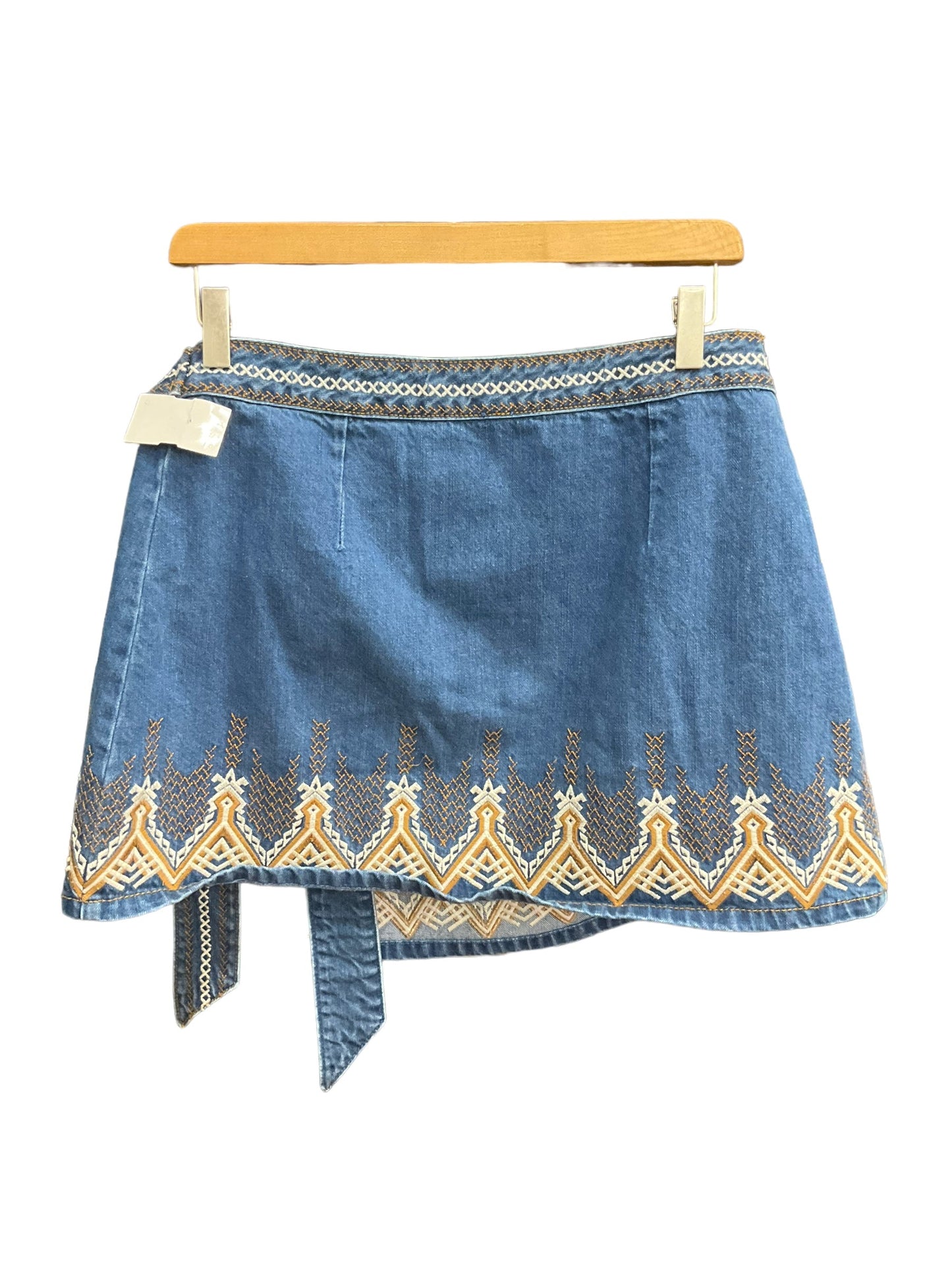 Blue Denim Skirt Mini & Short Free People, Size 8