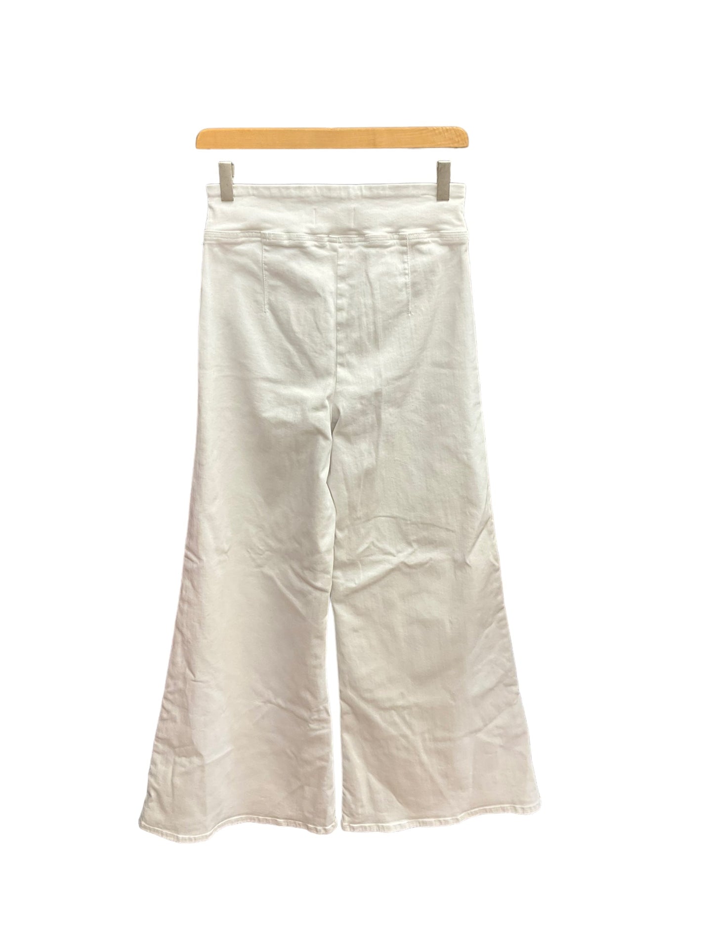 Pants Wide Leg By Frame In White, Size: 2