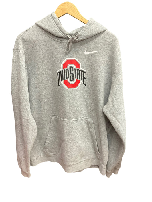 Athletic Sweatshirt Hoodie By Nike Apparel In Grey, Size: Xl