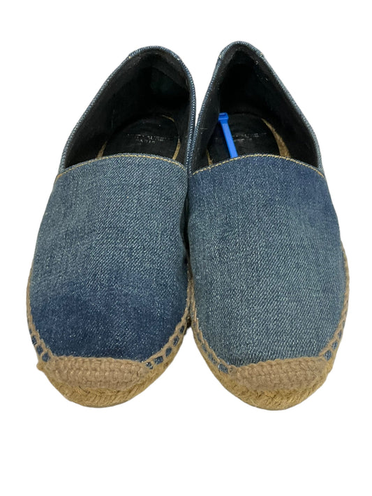 Shoes Luxury Designer By Yves Saint Laurent In Blue Denim, Size: 6