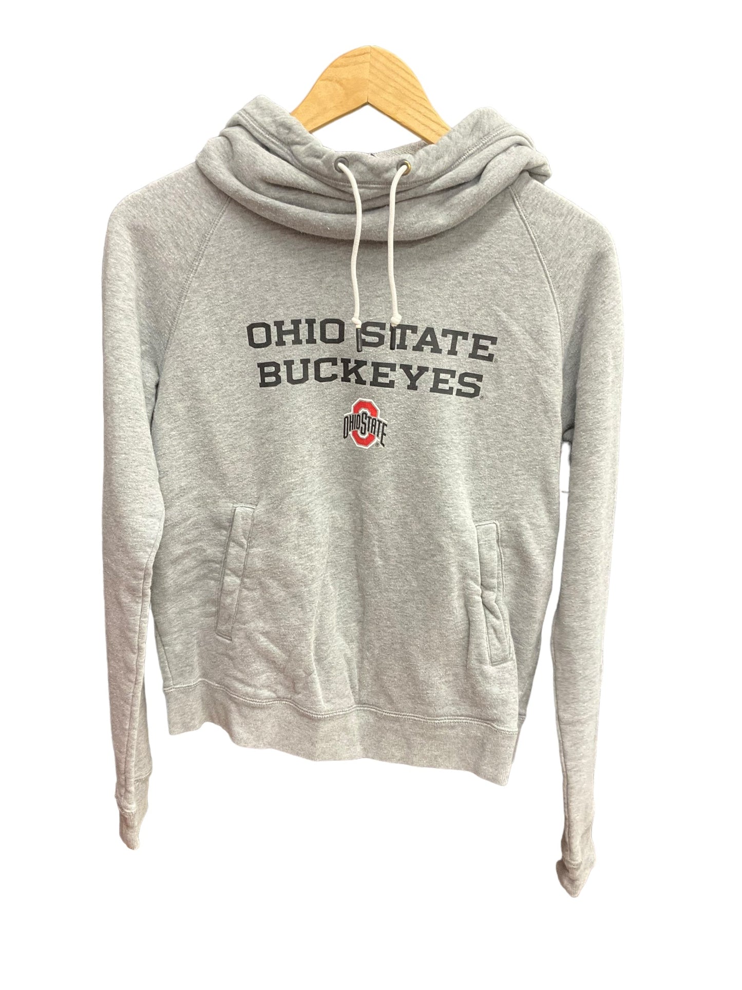 Athletic Sweatshirt Hoodie By Nike Apparel In Grey, Size: S