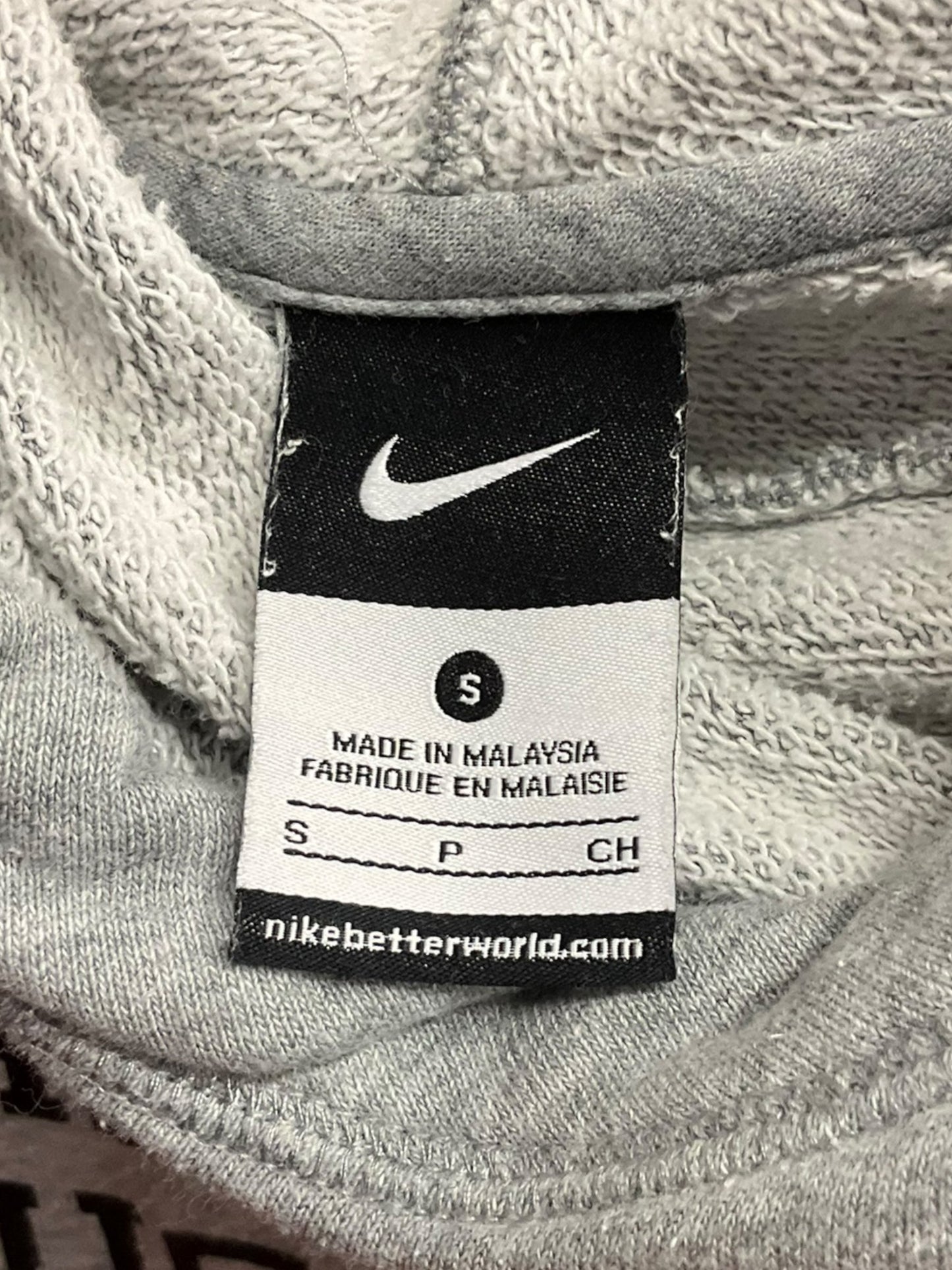 Athletic Sweatshirt Hoodie By Nike Apparel In Grey, Size: S