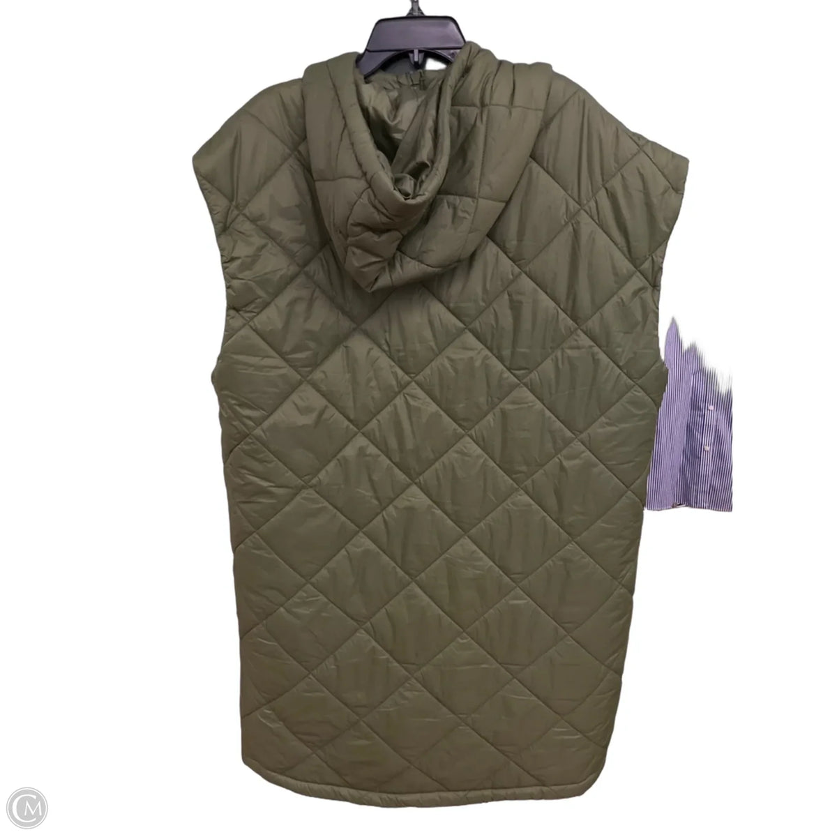 Vest Puffer & Quilted By White Mark In Green, Size: 2x