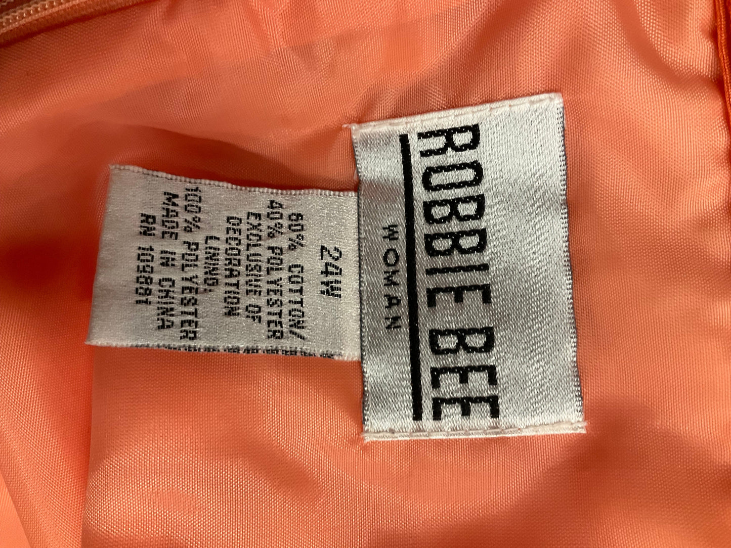 Dress Party Short By Robbie Bee In Orange, Size: 3x