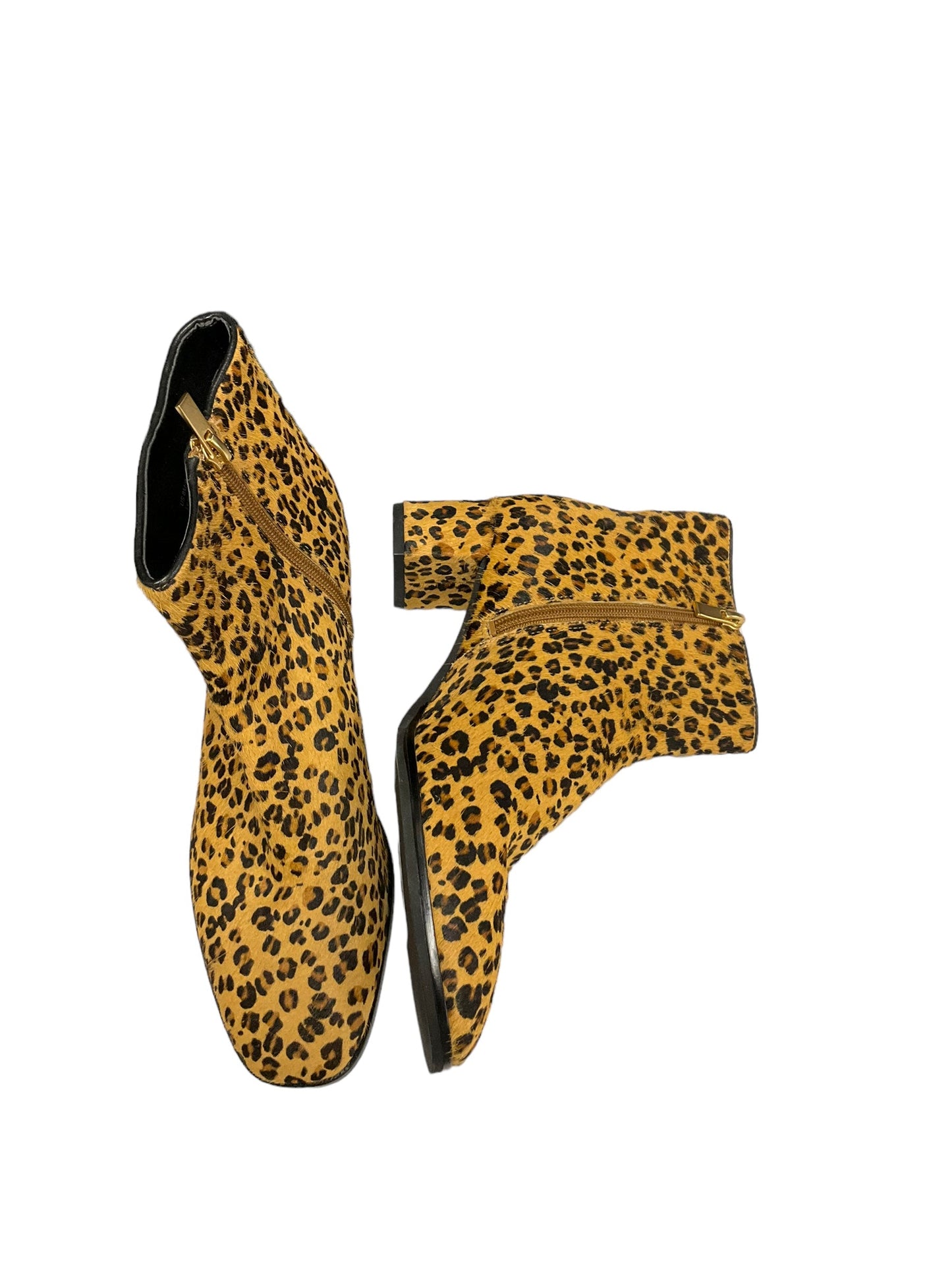 Boots Ankle Heels By Via Spiga In Animal Print, Size: 8