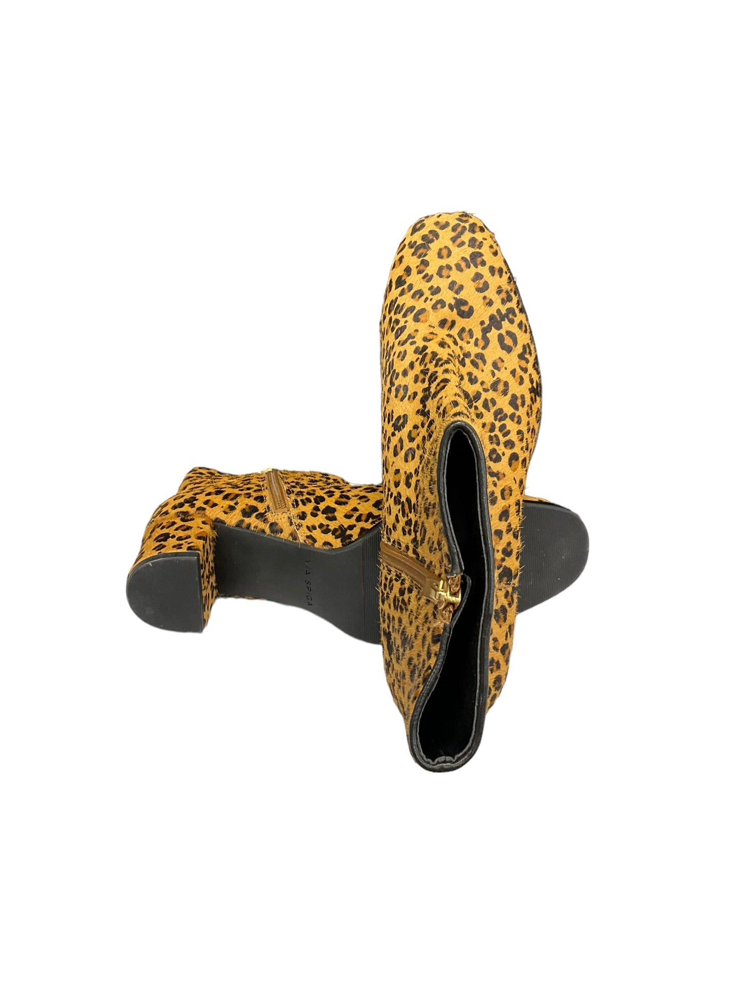 Boots Ankle Heels By Via Spiga In Animal Print, Size: 8