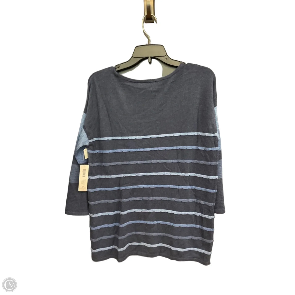 Top 3/4 Sleeve By Chicos In Blue, Size: 0